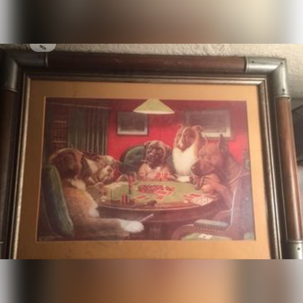 An original poker dog picture
